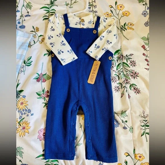Peyton & scout baby boys outfit 6/9M - Picture 1 of 3